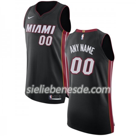 Herren NBA Miami Heat Trikot Nike 2017-18 Schwarz Swingman - Benutzerdefinierte